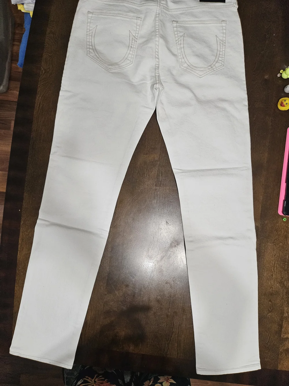 Men's True Religion Rocco Slim White Jeans 34x32